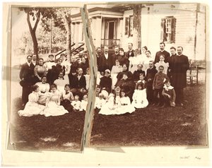 Album af Archer-familien (sepia-billede) af American School