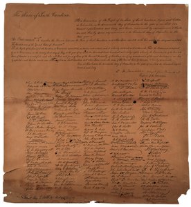 En forordning om at opløse Unionen mellem staten South Carolina, 20. december 1860, trykt 1861 af American School