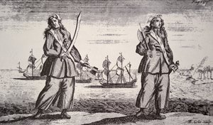 Anne Bonny og Mary Read (gravering) af American School