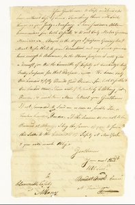 Arnold Benedict (1741-1801) General, Kontinentalhær, Forræder. Autografbrev underskrevet ("Benedict Arnold Commr. at Ticonderoga") til sikkerhedskomitéen i Albany, Ticonderoga, 22. maj 1775 (pen og blæk på papir) af American School