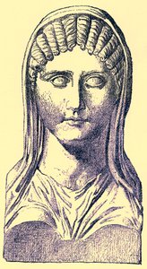 Aspasia, illustration fra History of Greece af Victor Duruy, udgivet 1890 (digitalt forbedret billede) af American School