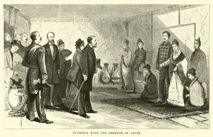 Publikum med kejseren af Japan af American School