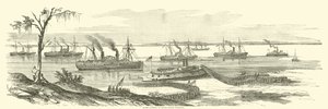 Banker lander i Baton Rouge, Louisiana, marts 1863 af American School