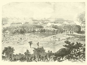 Slaget ved Gettysburg, Summit of Little Round Top, 2. juli, juli 1863 af American School