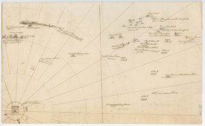 Slagplan for belejringen af Boston Harbour, ca. 1775-1776 af American School
