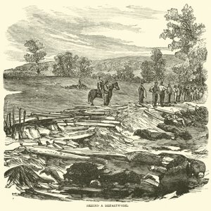 Bag et brystværk, september 1862 af American School