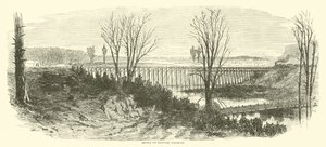 Bro over Militærjernbanen, marts 1865 af American School