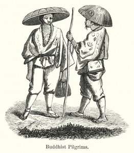 Buddhistiske pilgrimme (gravering) af American School