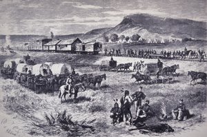 Opbygning af Northern Pacific Railroad fra 