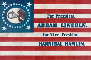 Kampagneflag for Abraham Lincoln af American School