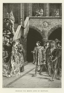 Charles VIII møder Anne af Bretagne af American School