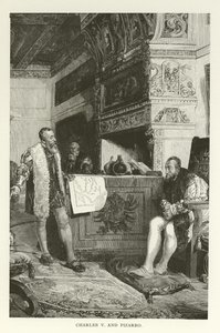 Charles V og Pizarro af American School