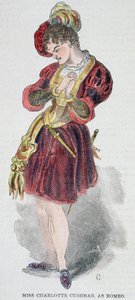 Charlotte Cushman (1816-76) i kostume som Romeo, 1851 af American School
