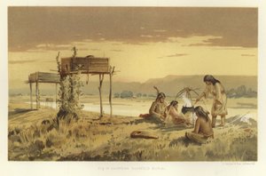 Chippewa stilladsbegravelse af American School