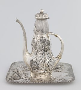 Kaffekande, 1891 (sølv og elfenben) af American School