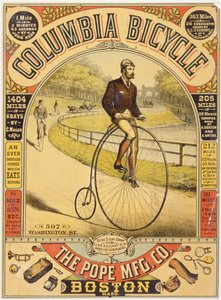 Columbia cykelannonce, ca. 1890