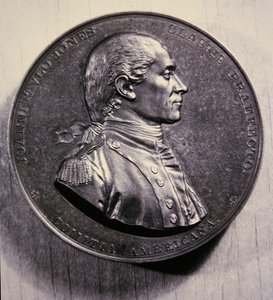 Erindringsmedalje for John Paul Jones, efter et portræt af Jean-Antoine Houdon af American School