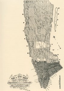 Kommissærernes kort over Manhattan af American School
