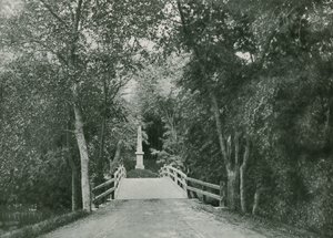 Concord Bridge, Lexington (fotogravure) af American School