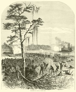 Konfødererede landangreb på Porters flåde, april 1864 af American School