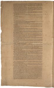 Konstitution, første tryk, trykt af Dunlap & Claypoole, 17.-19. september 1787 (se også GLC 695933, GLC 695935 & GLC 695936) af American School