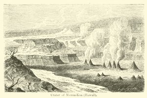 Crater of Mauna-Koa, Hawaii af American School