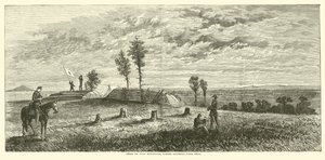 Crest of Pine Mountain, hvor general Polk faldt, juni 1864 af American School