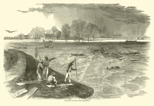 Sprække på Nedre Mississippi, 1862 af American School