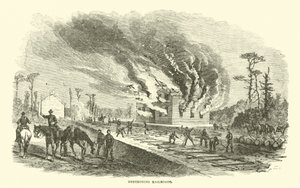 Ødelæggelse af jernbaner, april 1863 af American School