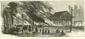 Ødelæggelse af Millen Junction, november 1864 af American School