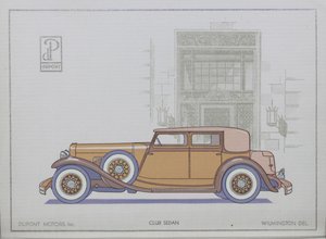 DuPont Motor Cars: Club Sedan, 1921 af American School