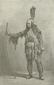 Edwin Forrest, American actor, as Metamora  af American School