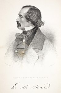 Elisha Kent Kane, illustration fra The second Grinnell Expedition in Search of Sir John Franklin..., 1856 af American School