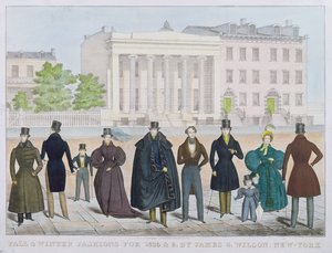 Efterårs- og vintermoder for 1835 og 1836 af James Wilson, New York af American School
