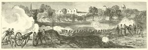 Føderale tropper før Jackson, Mississippi, juli 1863 af American School