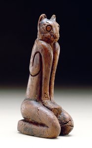 Kattefigur, Calusa (træ)
