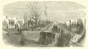 Felthospital for niende korps, marts 1865 af American School
