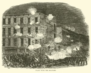 Kamp med militæret, juli 1863 af American School