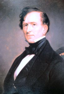 Franklin Pierce (1804-69) (farve litho) af American School