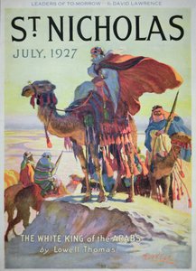 Forside af St. Nicholas magazine, juli 1927 (farve litho) af American School