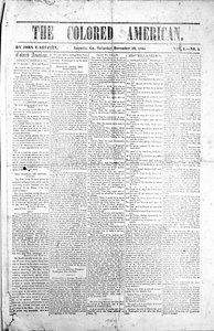 Forsiden af The Coloured American, 30. december, 1865 (print) af American School