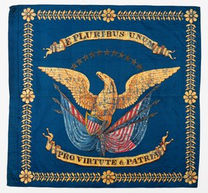 Forfra af borgerkrigsflag, ca. 1861-1865 af American School