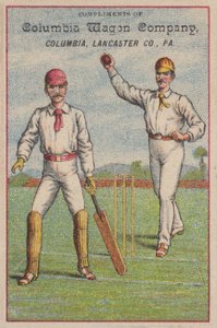 Spil cricket (chromolitho) af American School