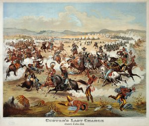 General Custers sidste kamp i slaget ved Little Bighorn, 25. juni af American School