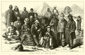 General Grant og fest i Egypten af American School
