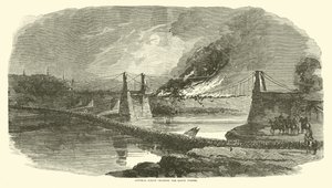 General Logan krydser Bayou Pierre, maj 1863 af American School