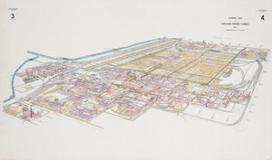 Generel udsigt over Chicago Stock Yards af American School
