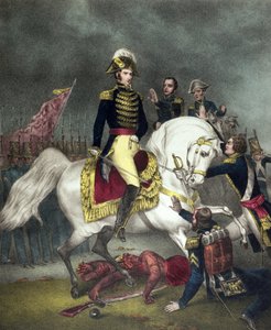 General William Henry Harrison i slaget ved Tippecanoe i 1811 af American School