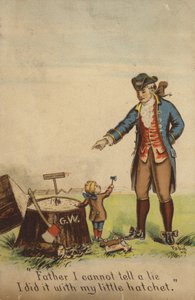 George Washington tilstår sin far af American School