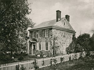 George Washingtons hovedkvarter, Valley Forge (fotogravure) af American School